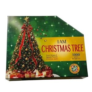 Madd Capp I‎ Am Christmas Tree 1000 Pieces Tree Shaped Puzzle UNCOUNTED